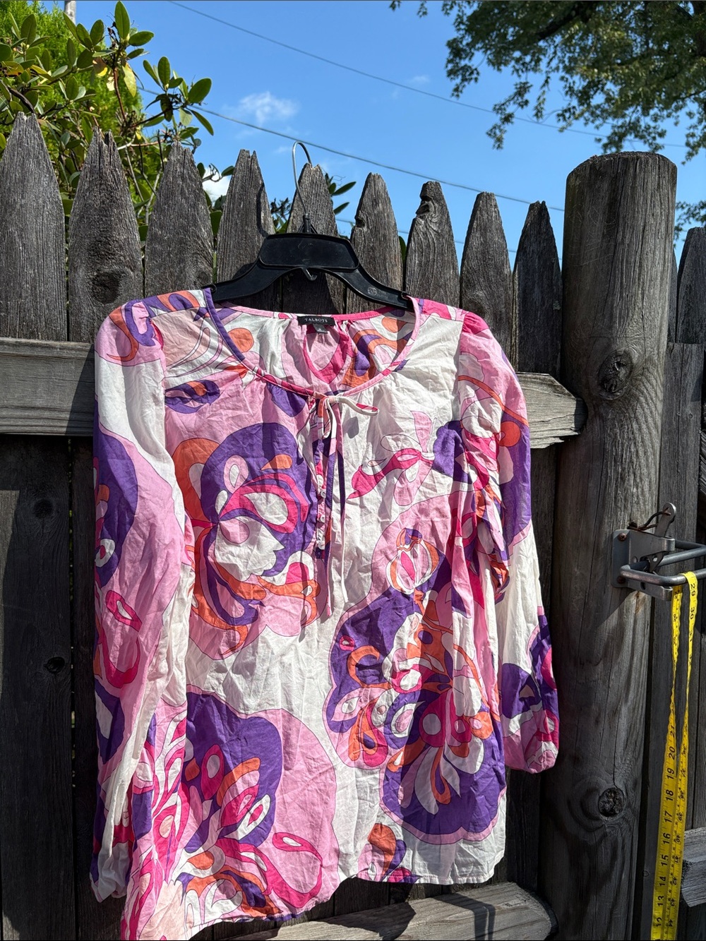 Talbots medium light cotton blouse!